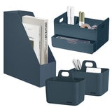 Litem Desk Organiser Set Prussian Blue