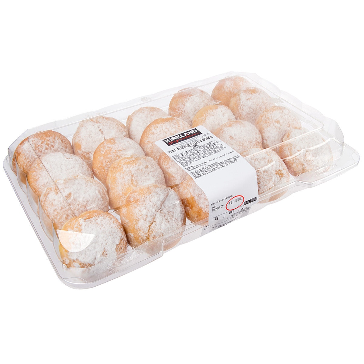 Kirkland Signature Mini Custard Filled Donuts 20 Pack 550g