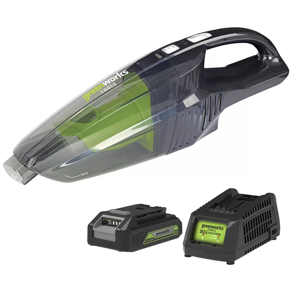 Greenworks Vacuum with Battery and Charger