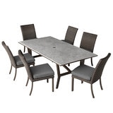 Agio McKinnon 7 Piece Woven Dining Set