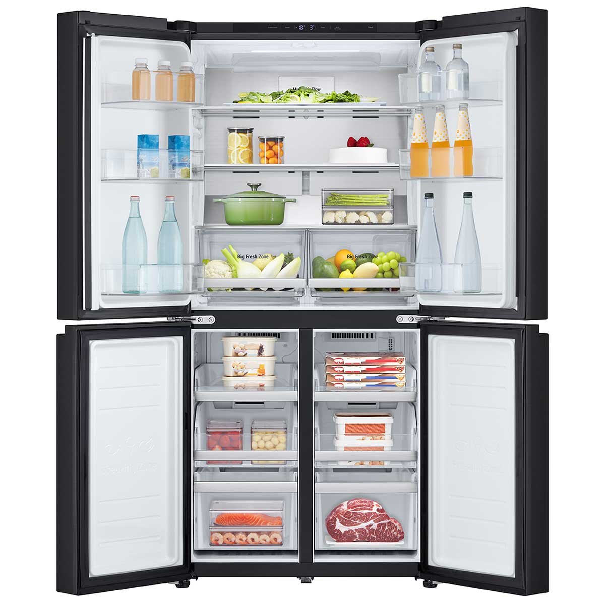 LG 530L Slim French Door Fridge in Stainless Finish GF-B505MBL