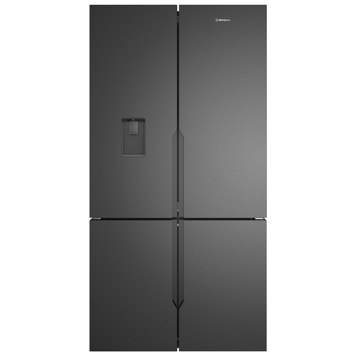 Westinghouse 564L French Quad Door Refrigerator with Water Dispenser Matte Black WQE5660BA