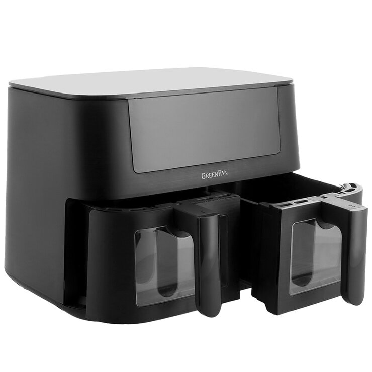 GreenPan Bistro Airfryer 4+4 L, 2 Baskets CC008077-001 GreenPan Bistro Airfryer 4+4 L, 2 Baskets CC008077-001