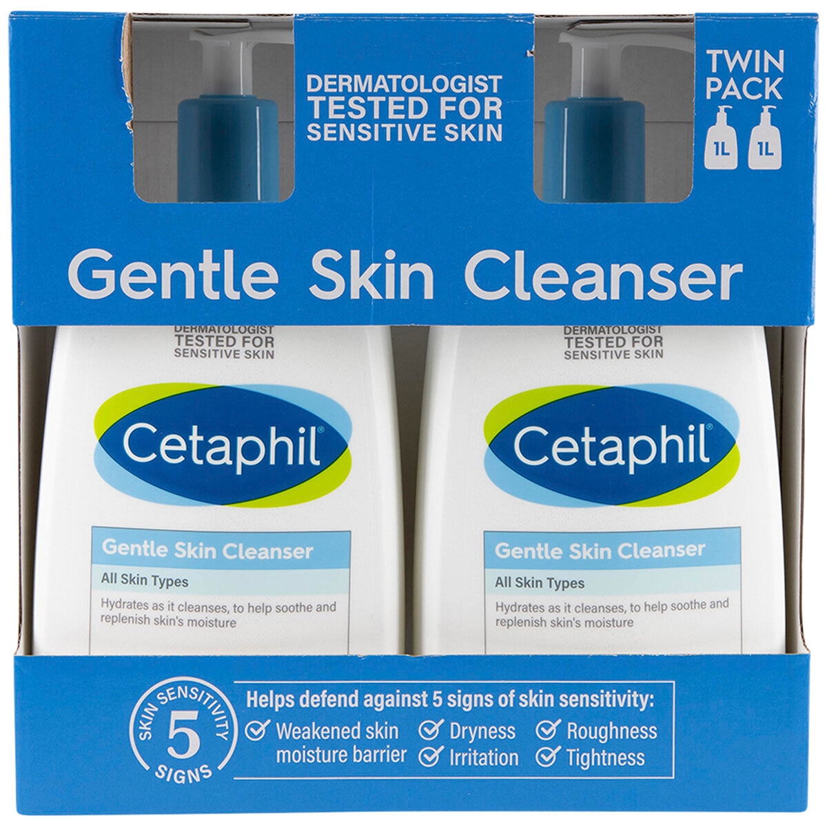 Cetaphil Gentle Skin Cleanser 2 x 1 Litre