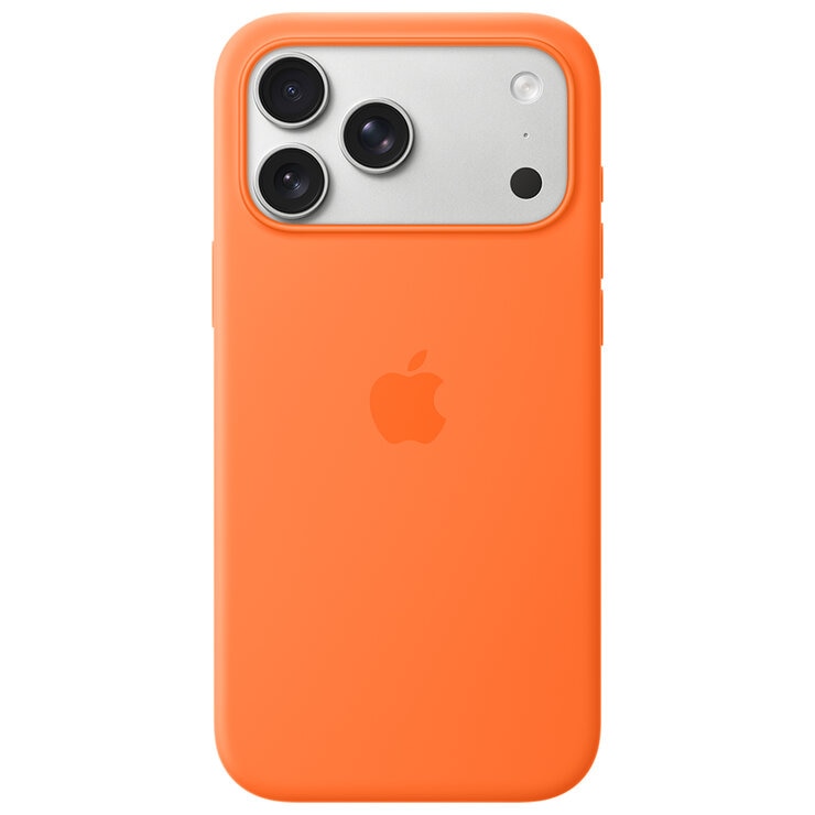iPhone 17 Pro Max Silicone Case with MagSafe Orange iPhone 17 Pro Max Silicone Case with MagSafe Orange