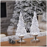 Lighted Glitter Tree Lamps 2pc