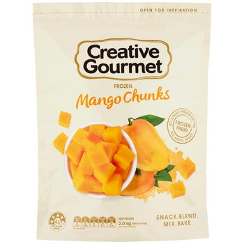 Creative Gourmet Frozen Mango Chunks 2kg