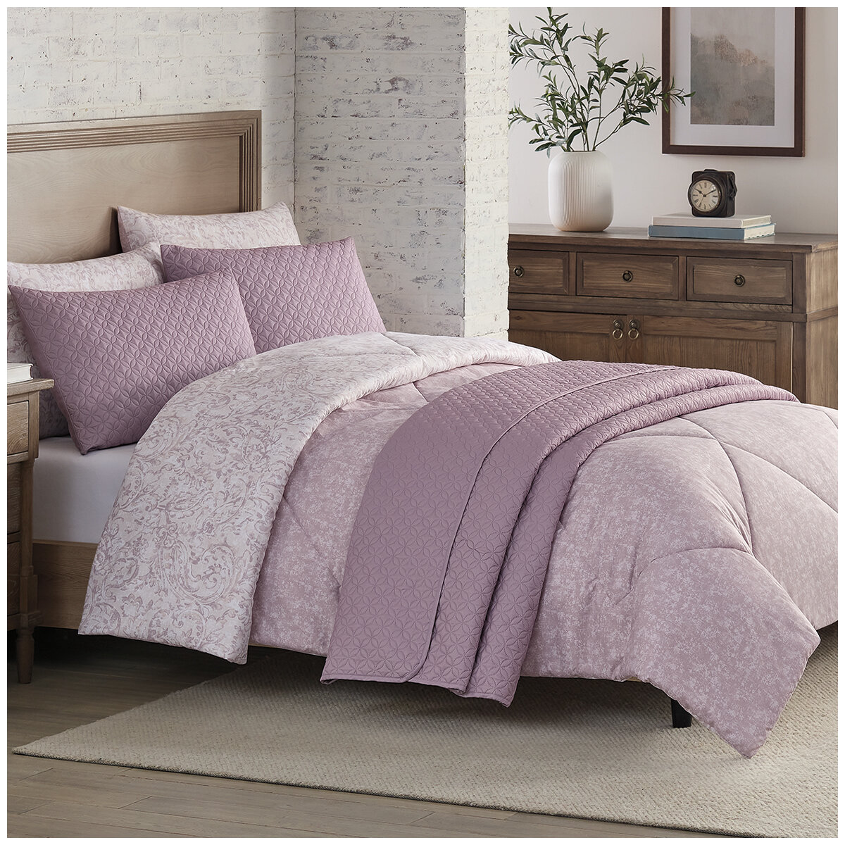 Adorn Home Comforter Set Queen 6 piece