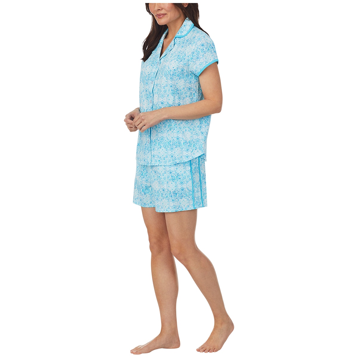 Nautica Women's 2 Piece PJ Set - Light Blue