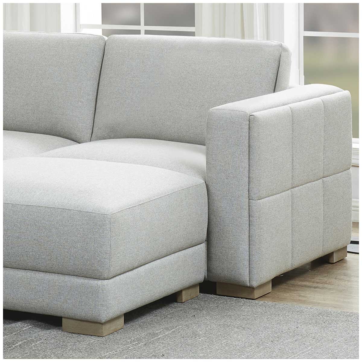 Synergy Home Furnishings Fabric Sectional With Ottoman Synergy Home Furnishings Fabric Sectional With Ottoman