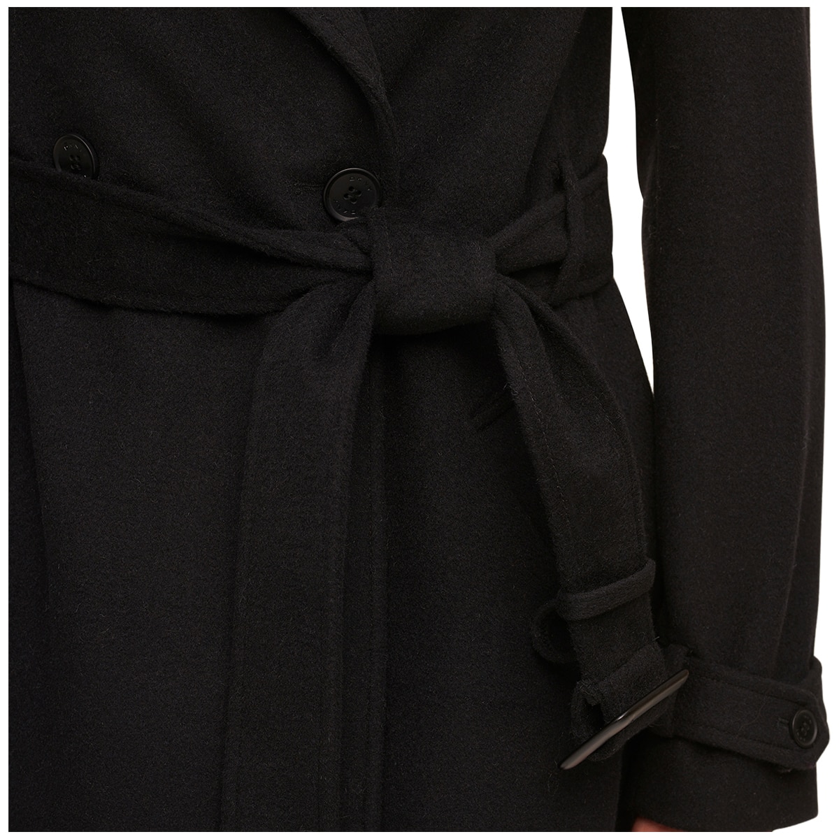 DKNY Wool Coat Black