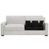 Thomasville Fabric Sofa With Storage Seats