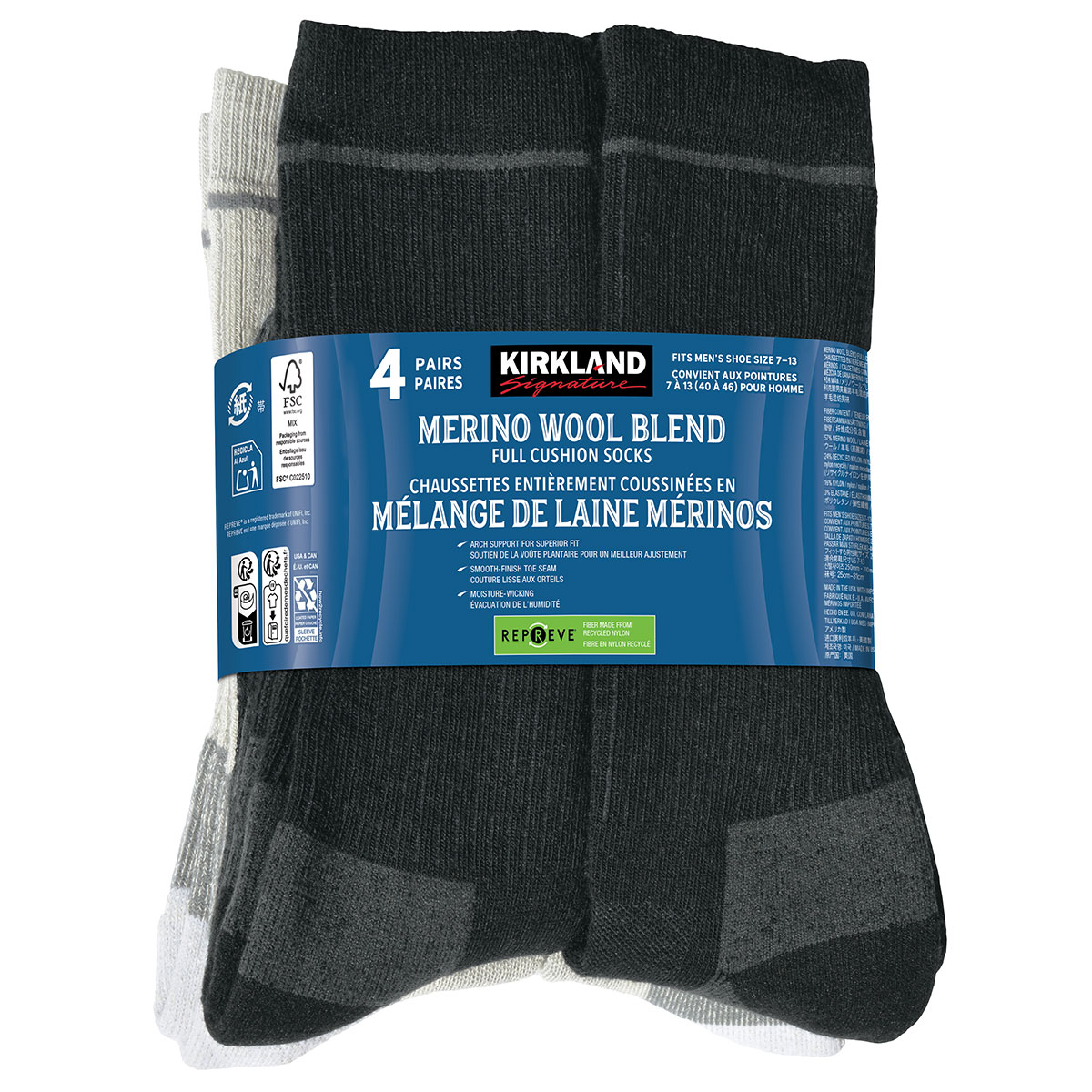 Kirkland Signature Wool Sock 4 Pack Kirkland Signature Wool Sock 4 Pack