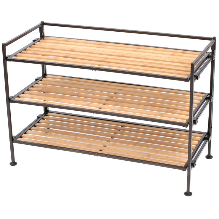 Seville Shoe Rack Bamboo 2pk Costco Australia