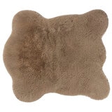 Faux Fur Pet Mat 88 cm x 101 cm Brown