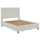 Thomasville Fabric Upholstered Queen Bed Beige