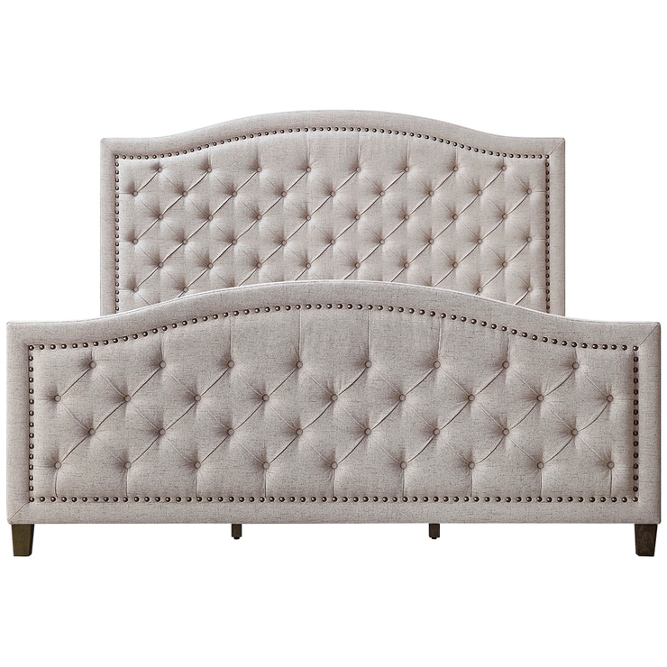 Thomasville Fully Upholstered King Bed Beige | Costco Australia