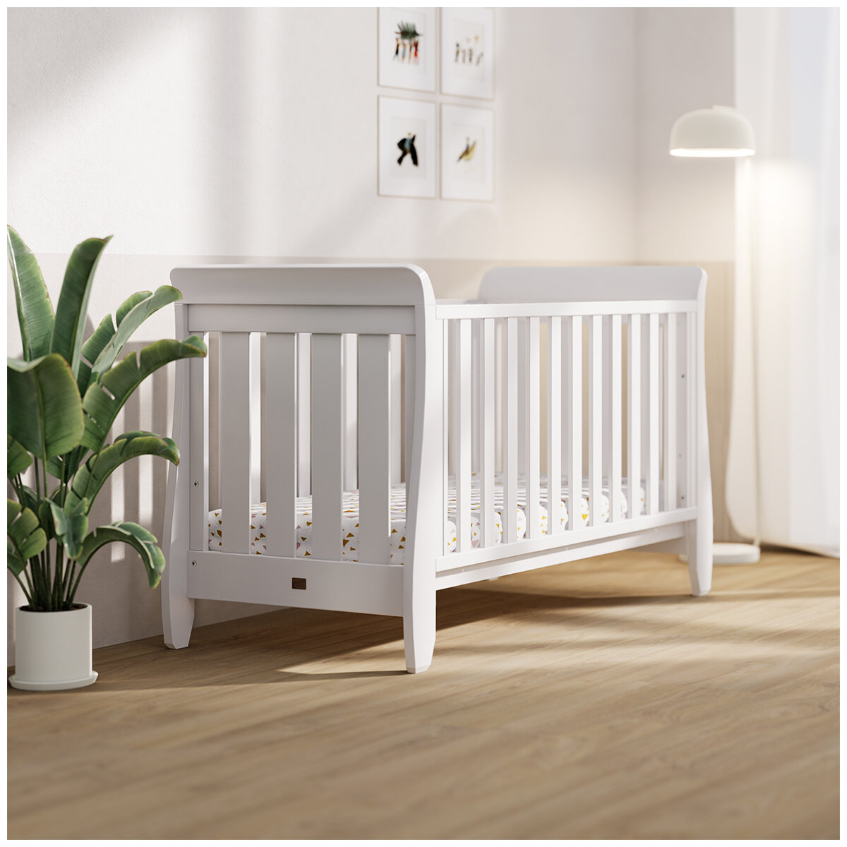 Boori Waratah Sleigh Jasmine Cot Bed