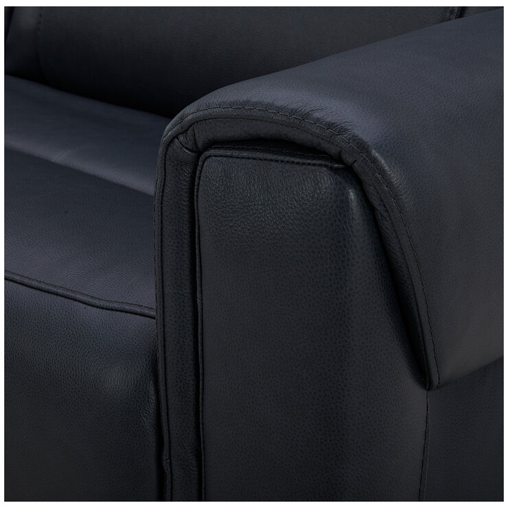 Aiden & Ivy Leather Power Reclining Sofa With Power Headrests Aiden & Ivy Leather Power Reclining Sofa With Power Headrests
