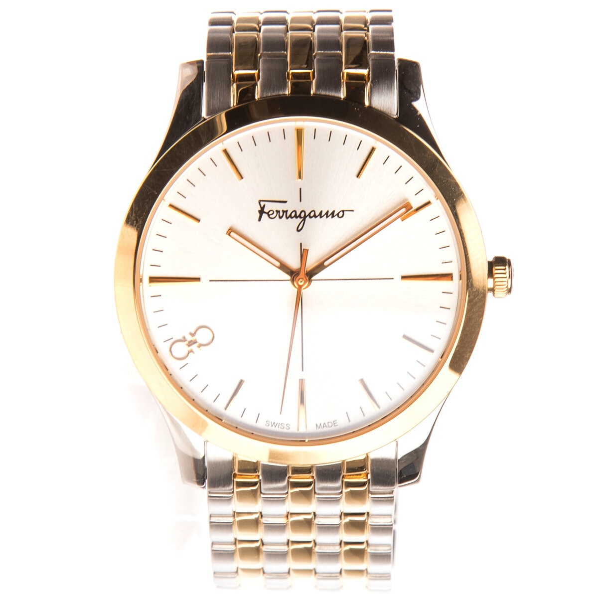 Salvatore Ferragamo Slim Silver Sunray Dial Women's Watch SFUC00421