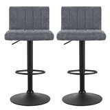 Artiss Gaslift Swivel Barstool Grey 2 Pack