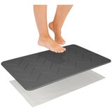 Algodon Dri Bath Stone Mat Charcoal