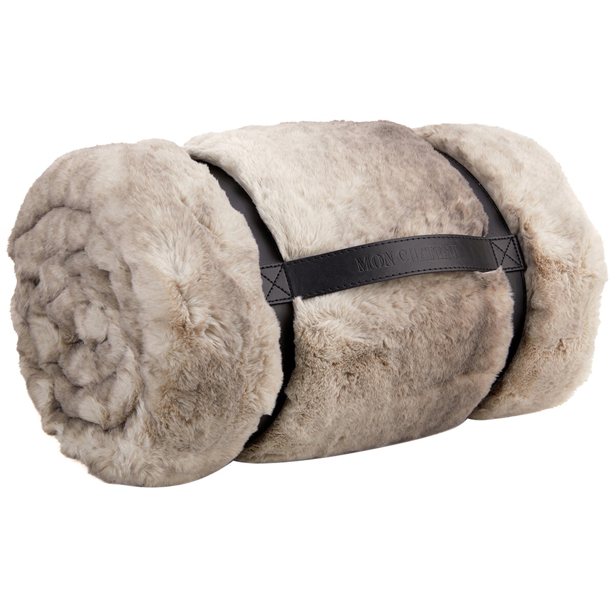 Mon Chateau Luxe Faux Fur Throw Tan