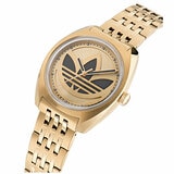 Adidas Originals Edition One Gold Tone Stainless Steel Watch AOFH23509 Adidas Originals Edition One Gold Tone Stainless Steel Watch AOFH23509