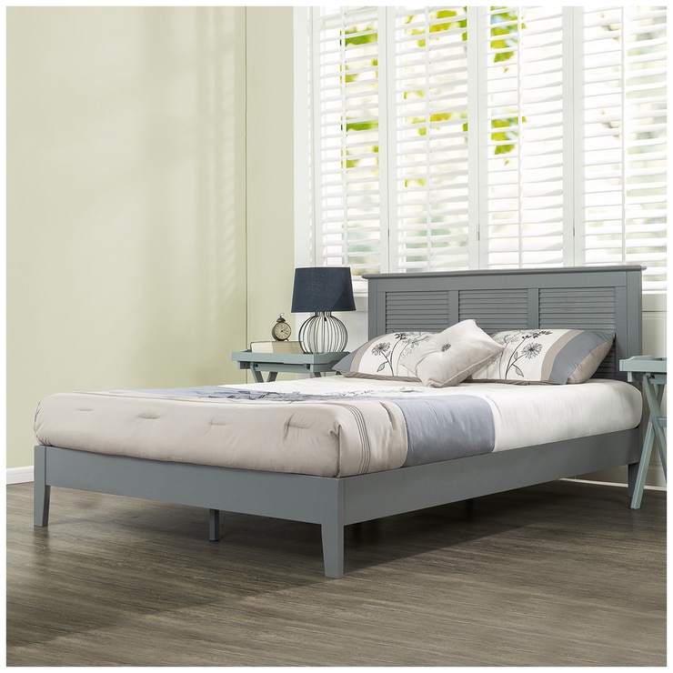 Blackstone Wooden Bed Frame Double Grey | Costco Australia