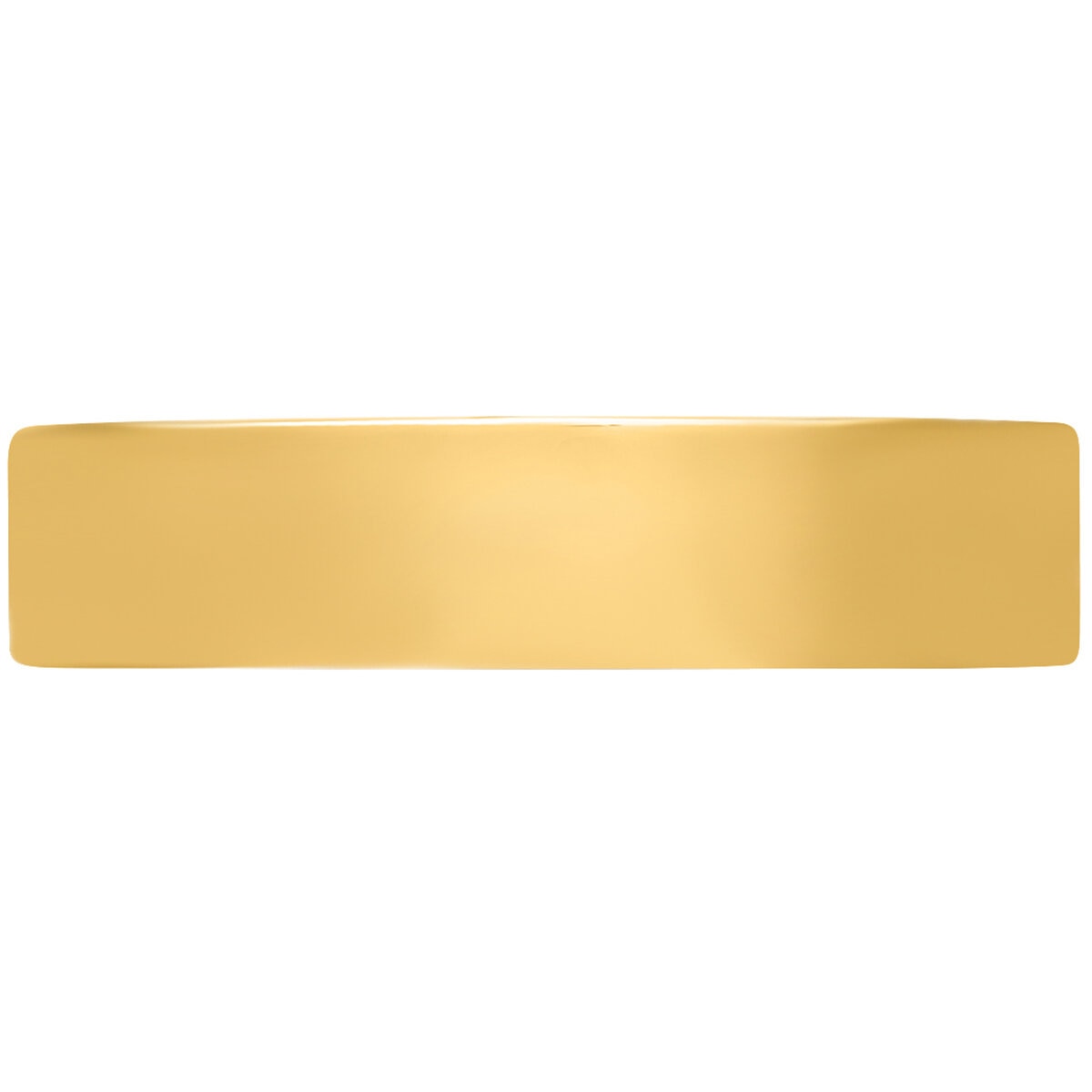 14KT Yellow Gold 5mm Lightweight Flat Band 4.3g