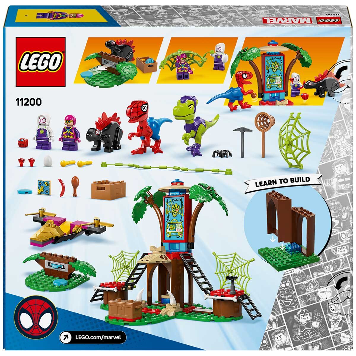 LEGO Marvel Spidey And His Amazing Friends Spidey and Gobby’s Raptor Battle at Tree House HQ 11200