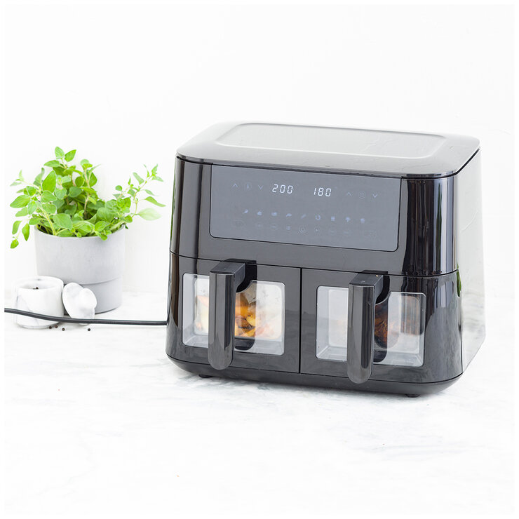 GreenPan Bistro Airfryer 4+4 L, 2 Baskets CC008077-001 GreenPan Bistro Airfryer 4+4 L, 2 Baskets CC008077-001