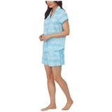 Nautica Women's 2 Piece PJ Set - Light Blue