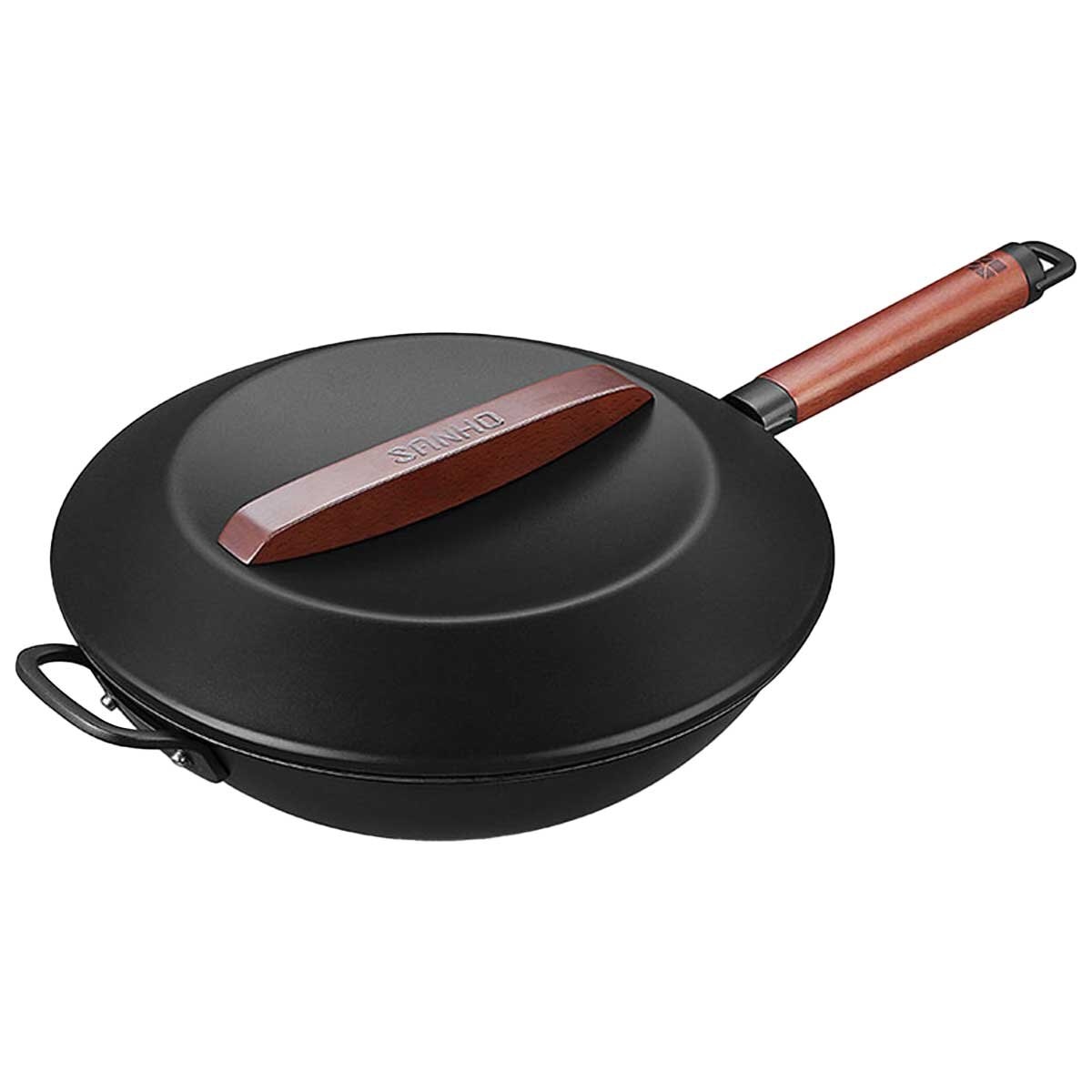 SANHO Nonstick Iron Wok 32cm