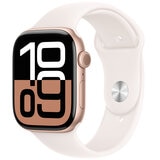 Apple Watch Series 10 GPS 46mm Rose Gold Aluminium Case with Light Blush Sport Band S/M