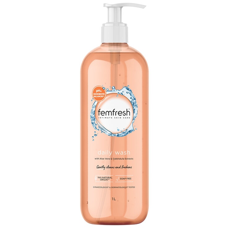 Femfresh Daily Soap-Free Intimate Wash With Aloe Vera And Calendula Extracts 1L Femfresh Daily Soap-Free Intimate Wash With Aloe Vera And Calendula Extracts 1L