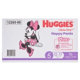 Huggies Girls' Ultra Dry Nappy Pants Plus Size 5 76 Nappies