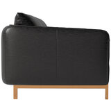 Valencia Berlin Black Leather Sofa