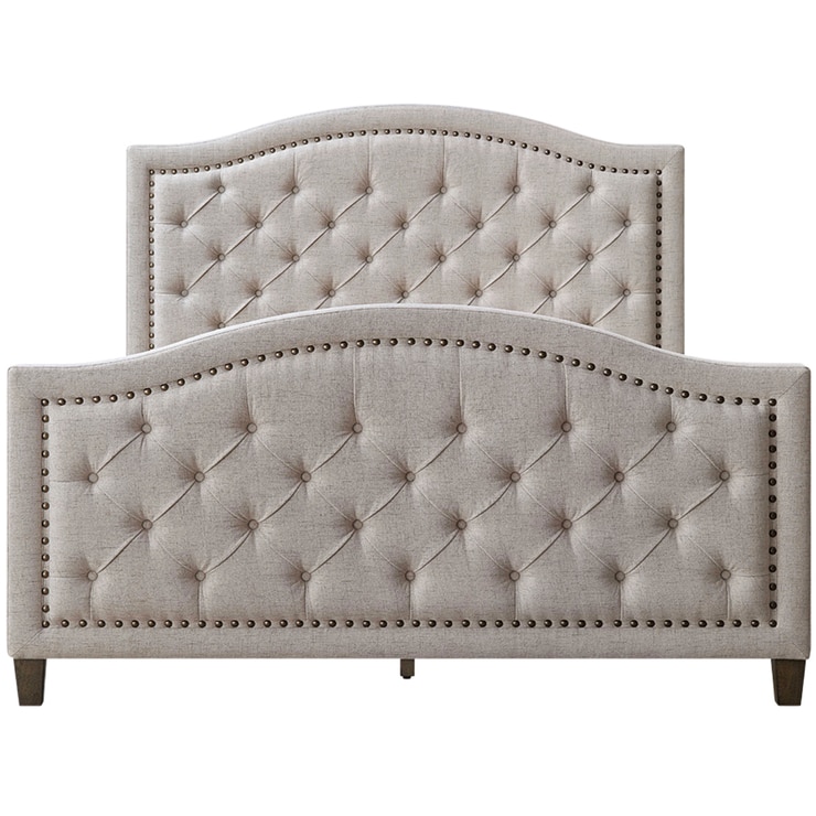 Thomasville Upholstered Queen Bed Beige | Costco Australia