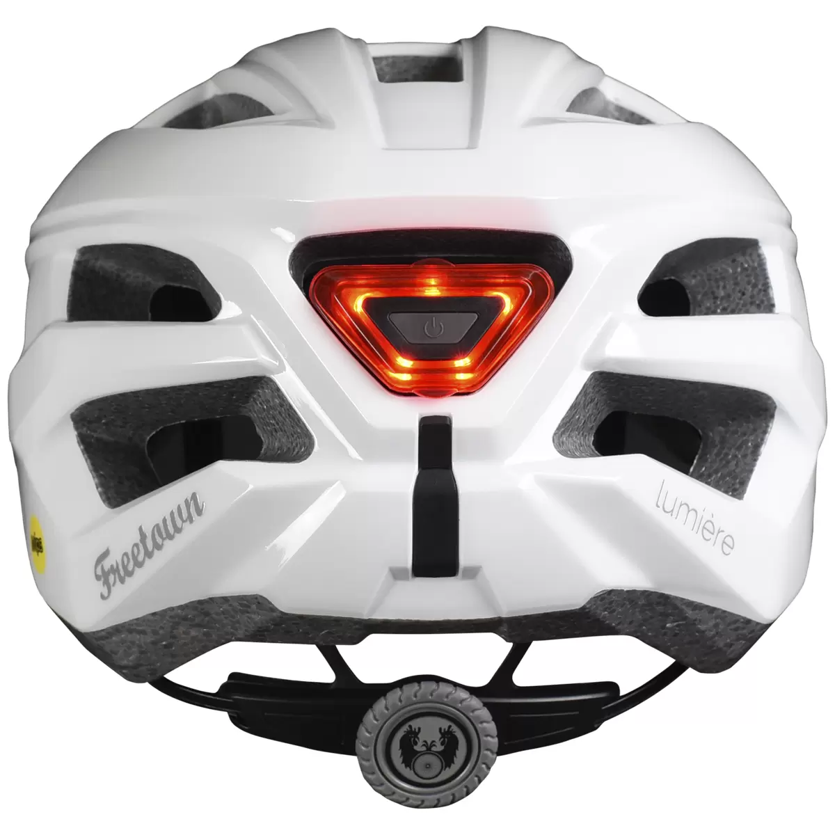 Freetown Gear and Gravel Lumiere Bike Helmet with Mips Protection Enamel White