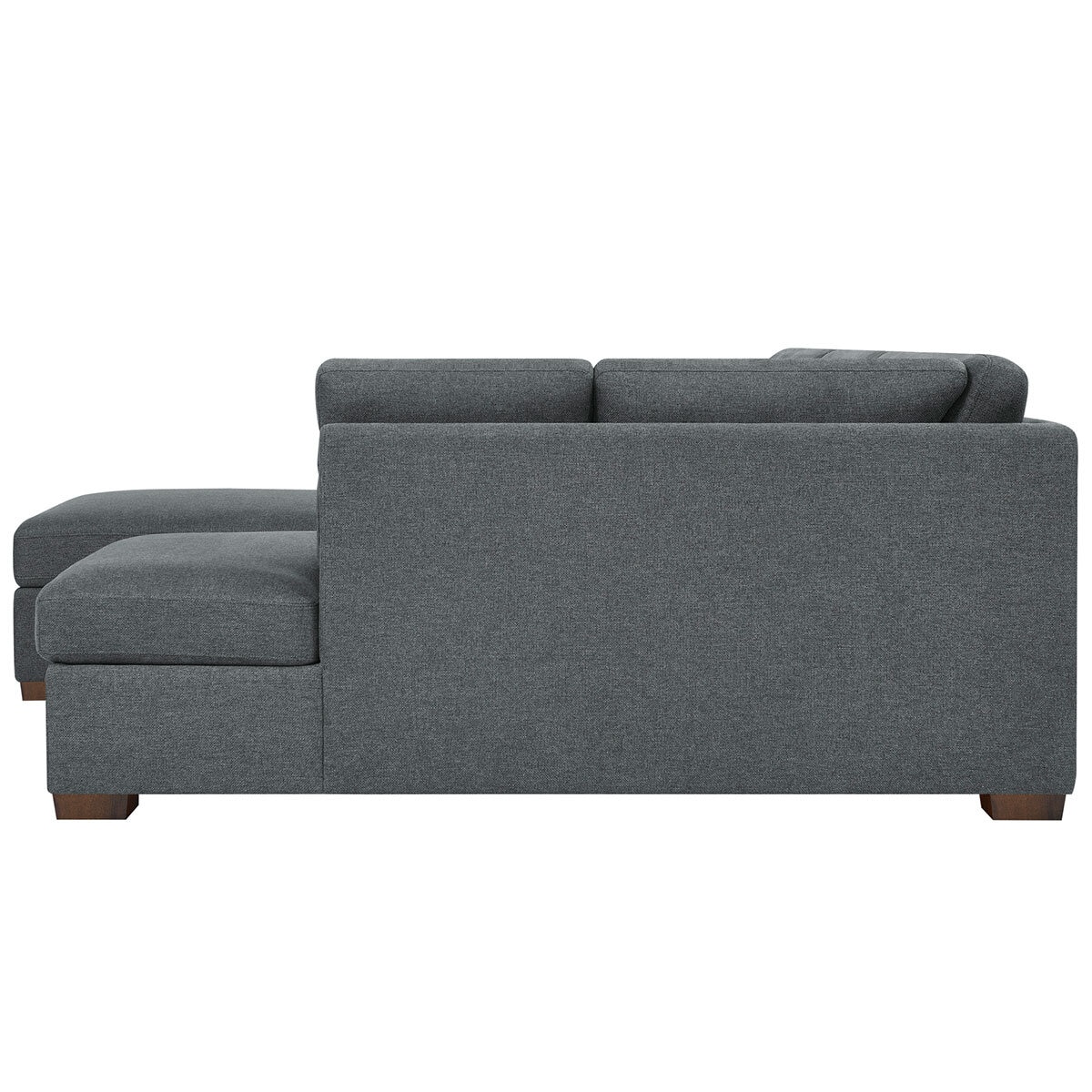Thomasville 3 PC Fabric Sectional With Storage Ottoman