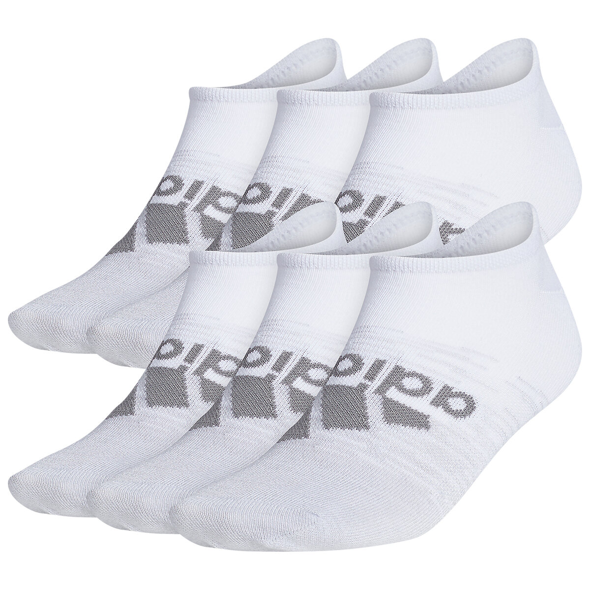 Adidas No Show Sock 6 Pack White