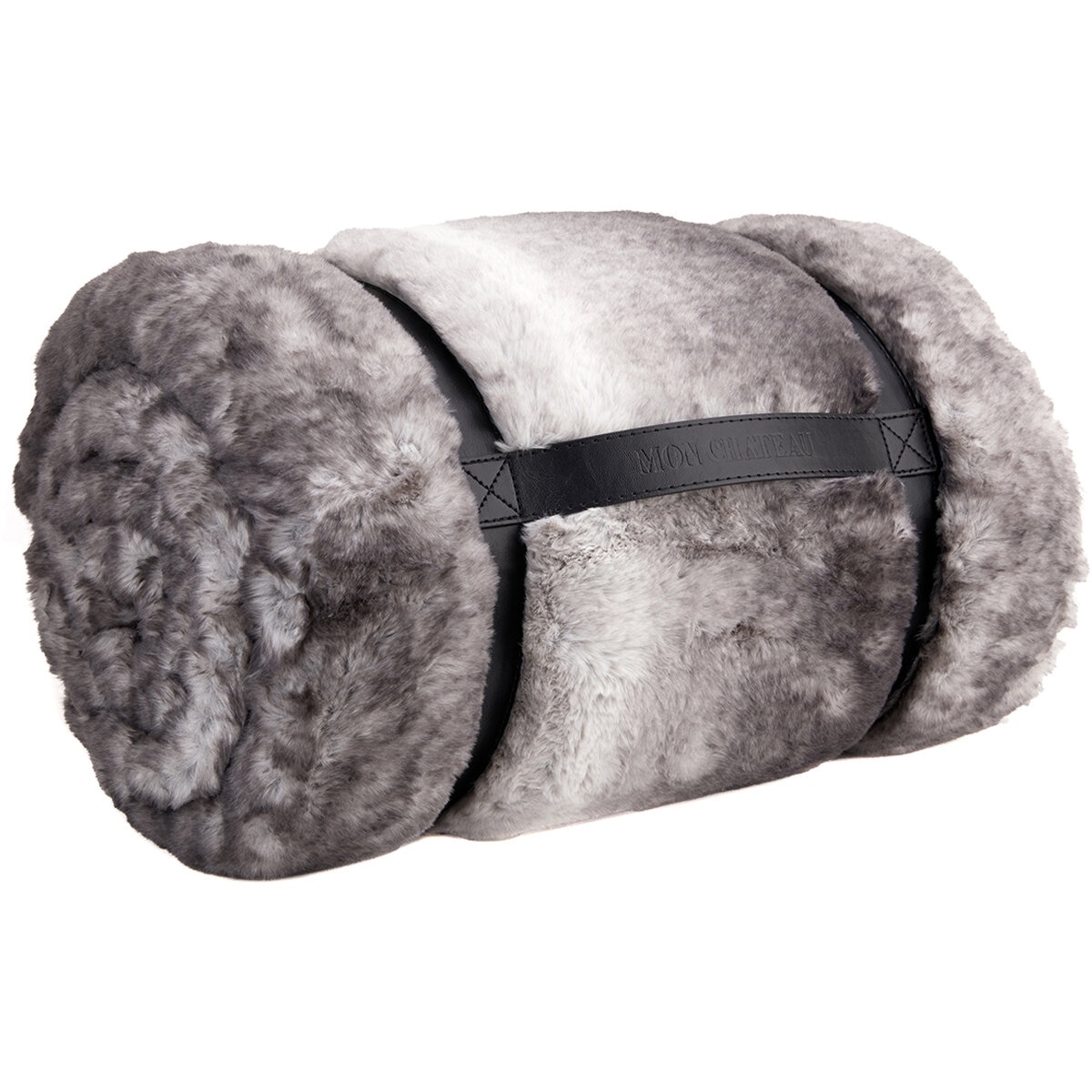 Mon Chateau Luxe Faux Fur Throw Grey