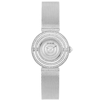 GUESS Dream Silver Crystal Mesh Women's Watch GW0550L1