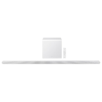Samsung S801D S-Series 3.1.2 Channel Ultra Slim Soundbar With Wireless Subwoofer White HW-S801D