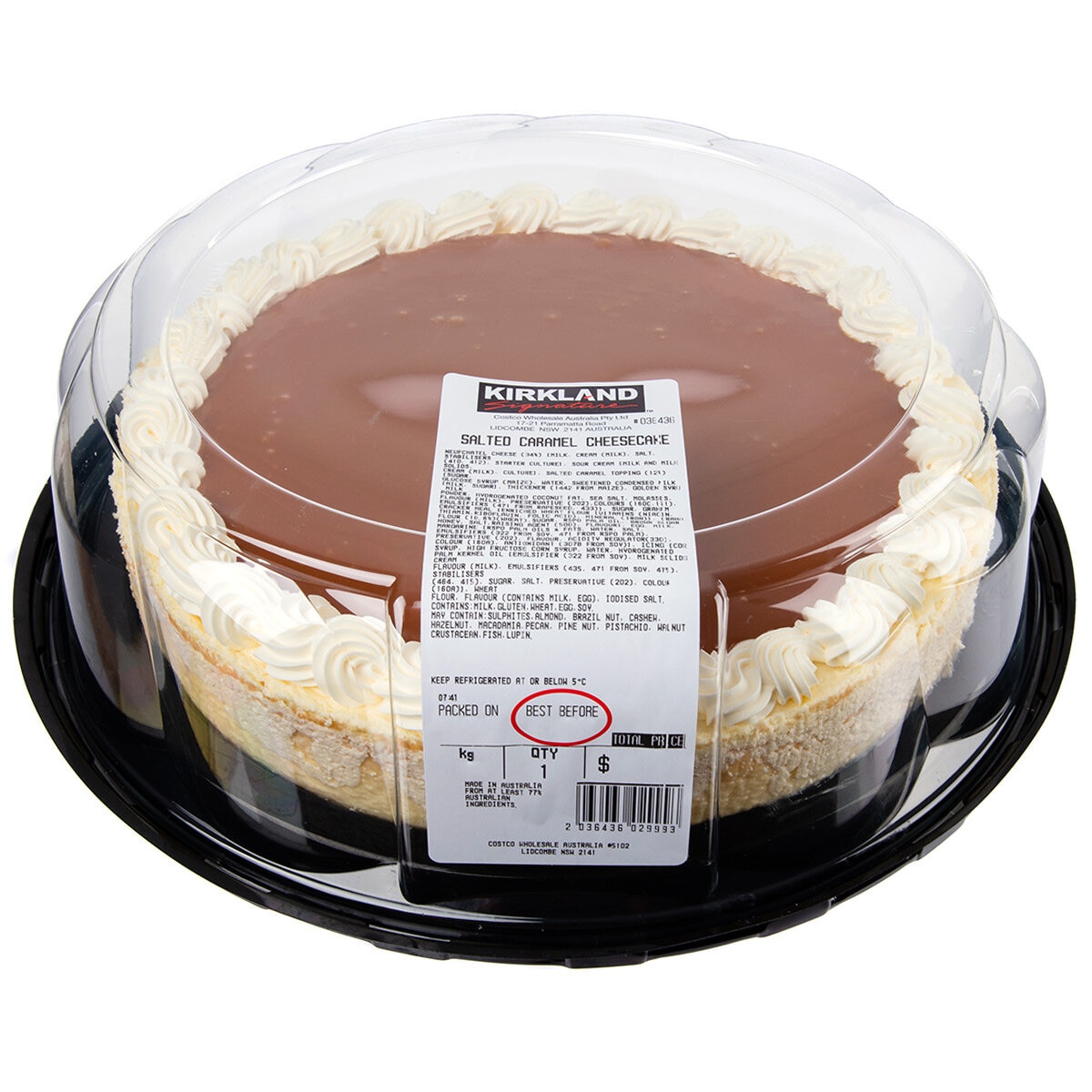 Kirkland Signature Salted Caramel Cheesecake 2.25kg | Cos...
