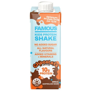 Famous Kids Chocolate Protein Shake 12 x 250ml