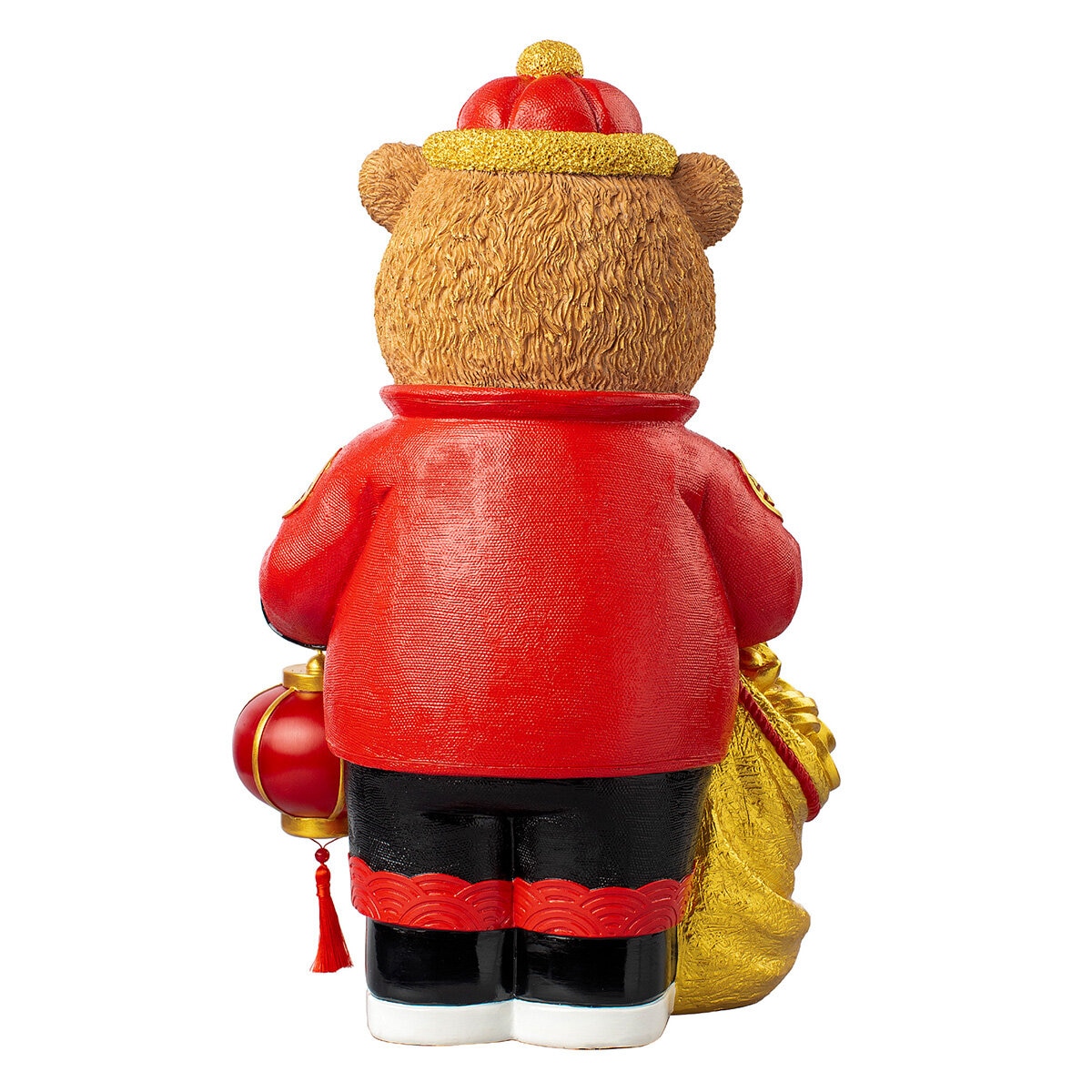 Bear Greeter with Lantern & Money Bag 48cm