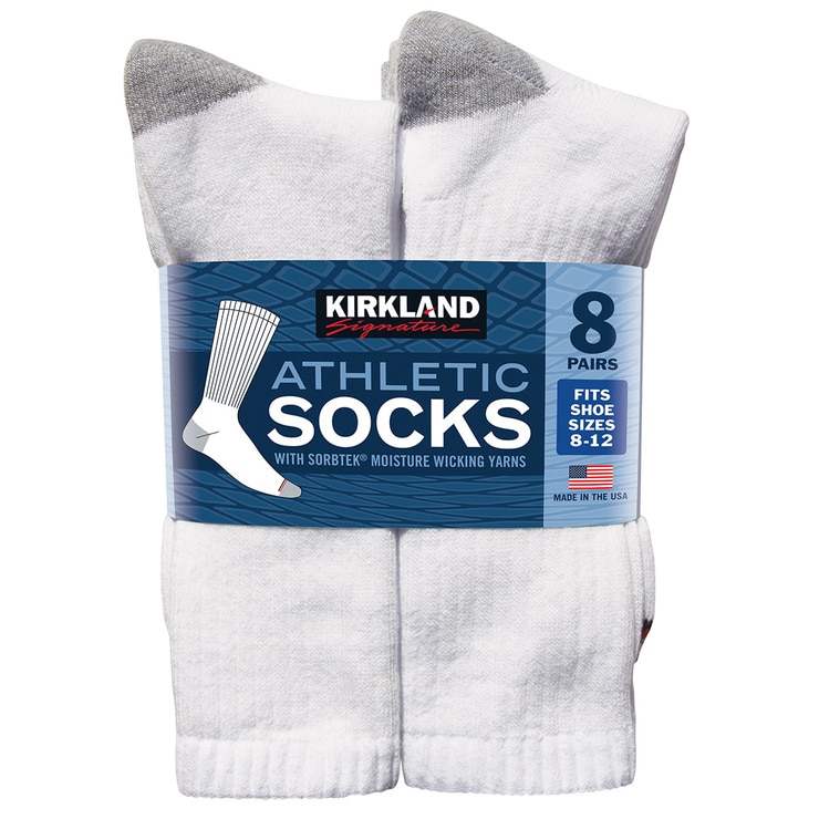 Kirkland Signature Mens Athletic Socks 8pk Costco Australia 6204