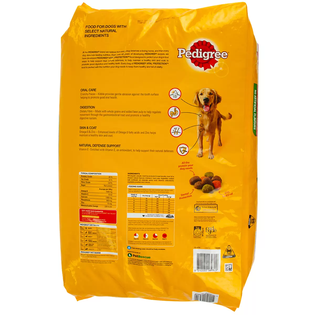 Pedigree Vital Protection 1-7 Years Adult Dog Food With Beef and Vegetables 20kg